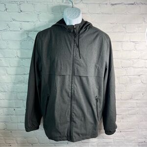 MARC ANTHONY Grey Windbreaker Jacket Medium Slim Fit